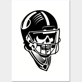 Skeleton American Football Player Posters and Art